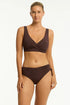 Sea Level Essentials Cross Front Bra Top